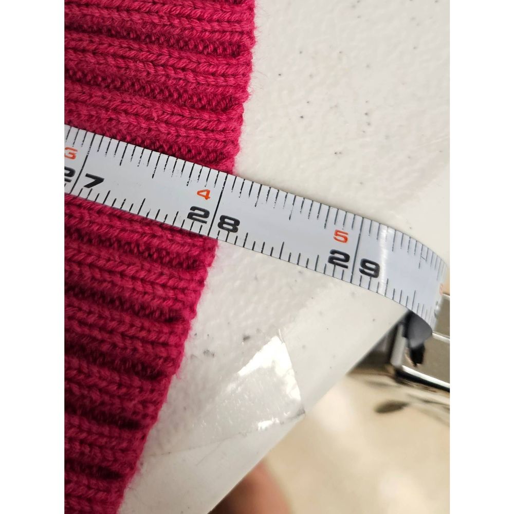 L.l. Bean Fuscia Pink Toggle Cableknit Cardigan Medium - Picture 7 of 8